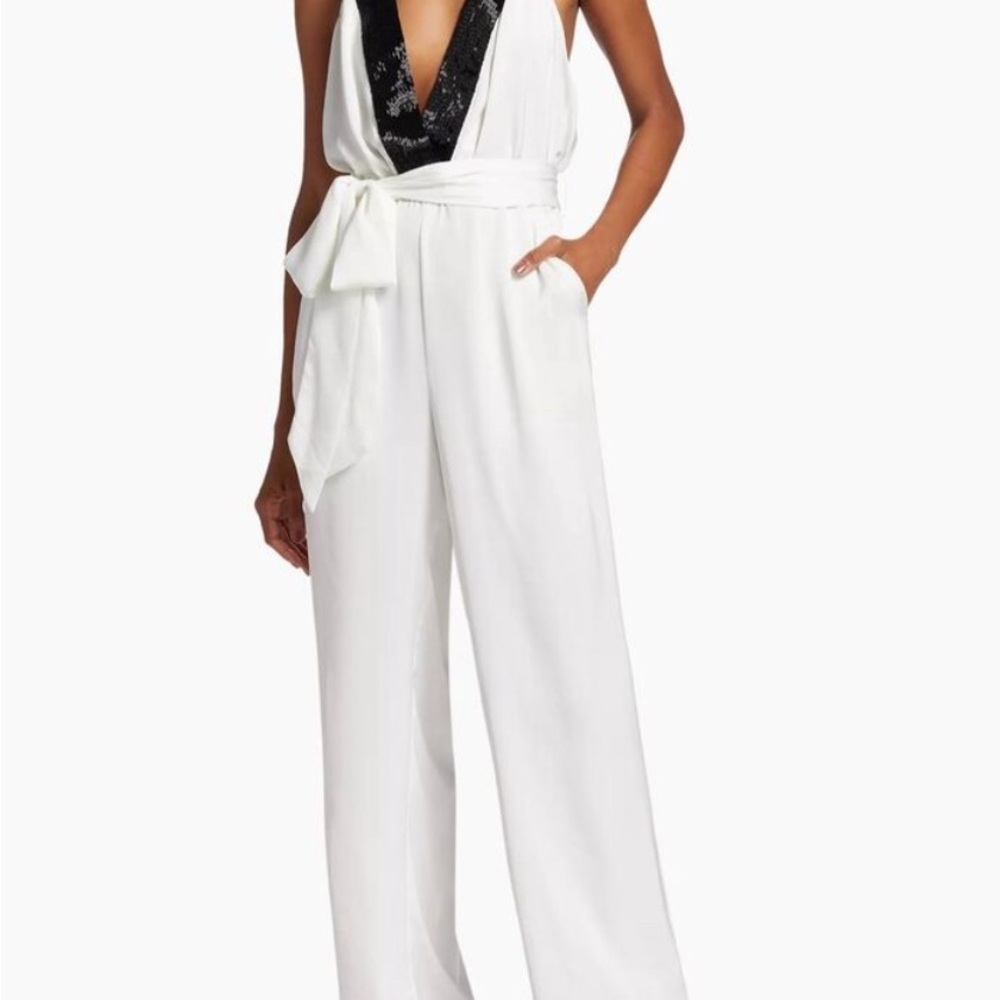Ramy Brook Kayla Black & White Jumpsuit NWT Still in Plastic! New Years!!